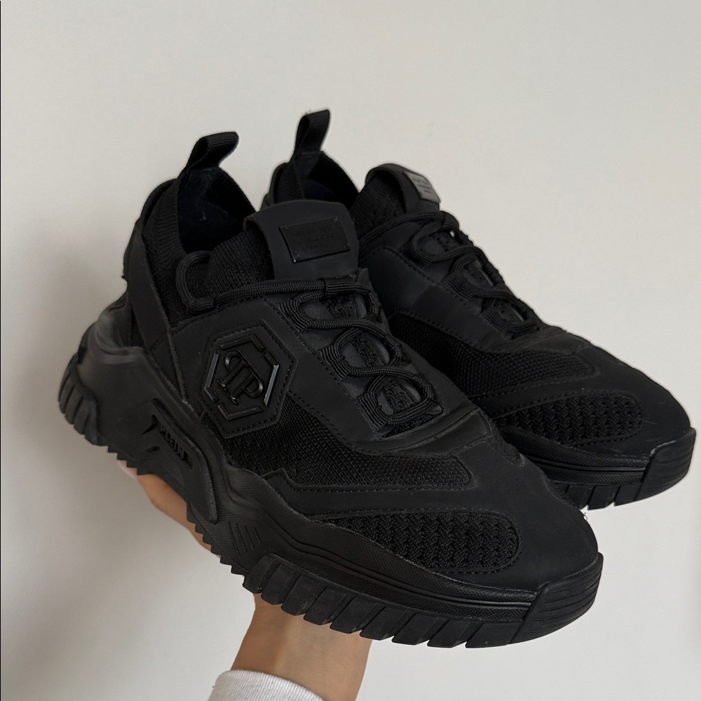 Philipp Plein Black unisex black Sneakers predator low top
